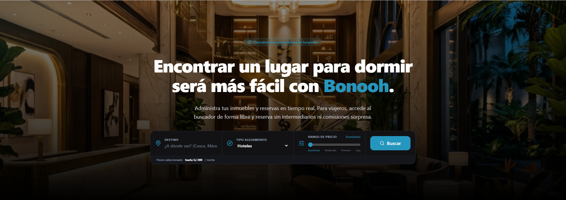 Bonooh en la tablet del viajero